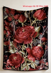 Gucci Midnight Peony throw Blanket Luxury Crimson Tapestry IMG_2767